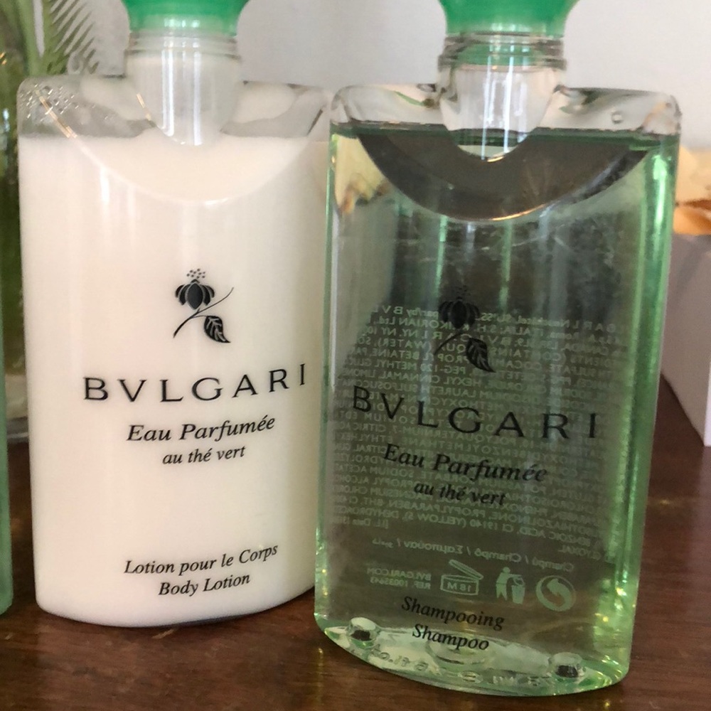 BVLGARI eau perfumée au thé vert lotion + shampoo